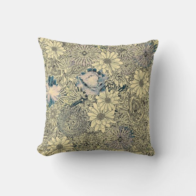 Vintage Floral Pillow (Front)