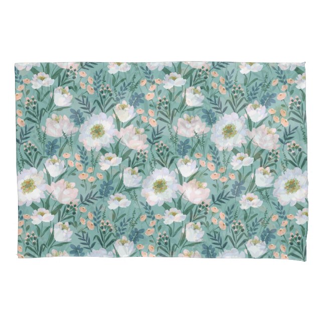 Vintage Floral Pillowcase (Front)