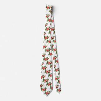 Vintage Floral, Pink Camellia Flowers by Redoute Tie