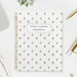 Vintage Floral Planner<br><div class="desc">Custom-designed planner notebook featuring elegant floral pattern with personalised name.</div>