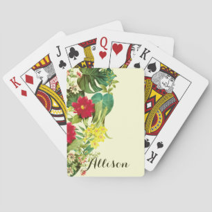 Vintage Floral Playing Cards