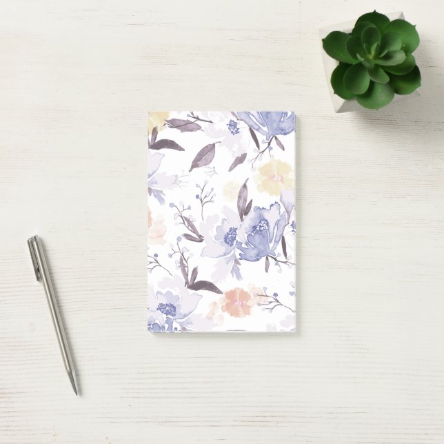 Vintage Floral Print 1 Post-it Notes (Office)