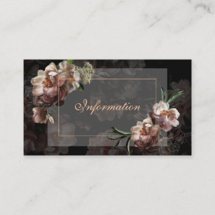 Vintage Floral QR Code Wedding Enclosure Card