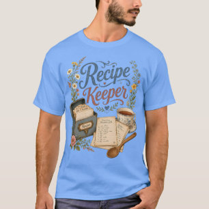 Vintage Floral Recipe Keeper Cottagecore T-Shirt