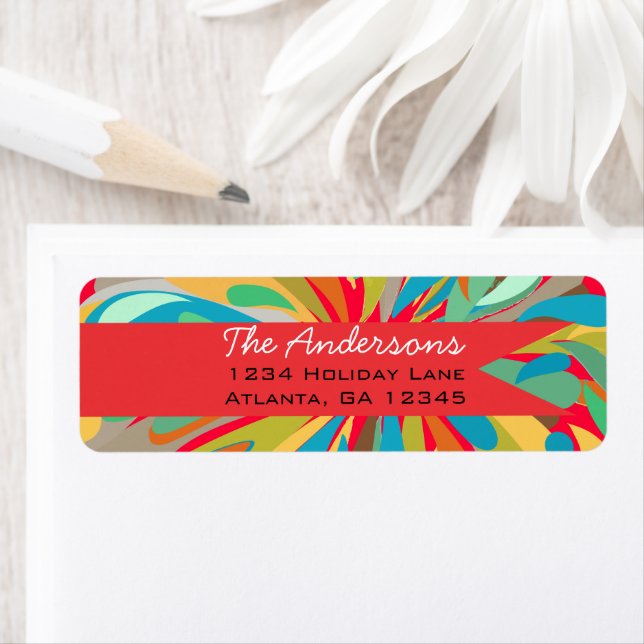 Vintage Floral Return Address (Insitu)