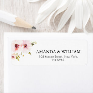 Vintage Floral Return Address Labels
