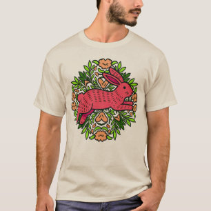 Vintage Floral Ribbon Botanical T-Shirt
