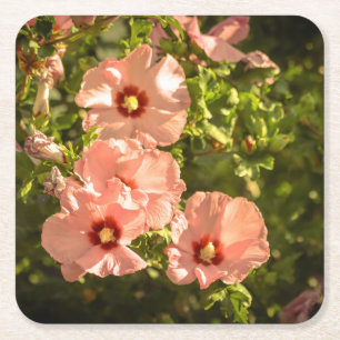 Vintage Floral Romance Square Paper Coaster