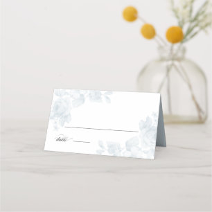 Vintage Floral Rose Elegant Wedding Place Card