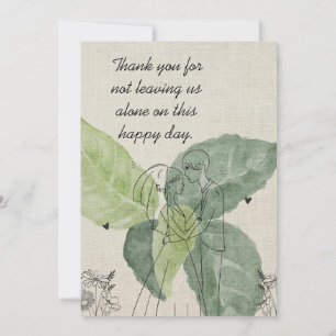 Vintage Floral Rustic Wedding Announcement