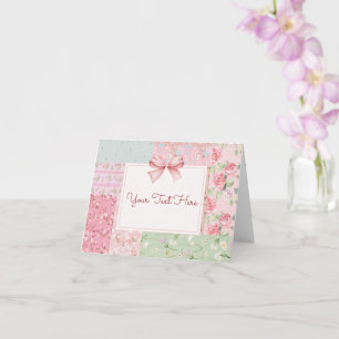 Vintage floral scrapbook  card