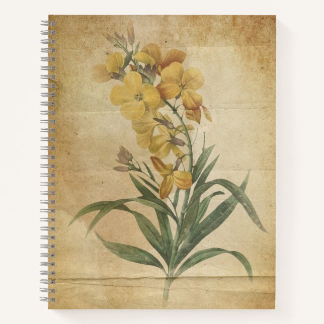 Vintage Floral Scrapbook Journal Style Sketchbook (Front)