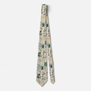 Vintage Floral Scrapbook Pattern (2) Tie