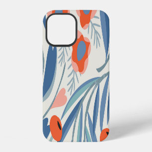 Vintage floral seamless, botanical background. iPhone 12 case