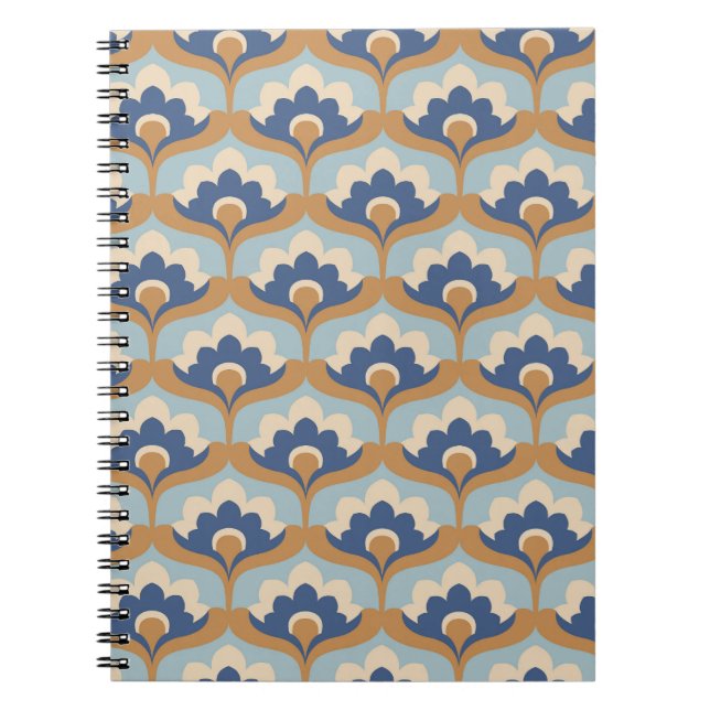 Vintage Floral Seamless Design. Notebook (Front)