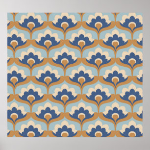 Vintage Floral Seamless Design. Poster