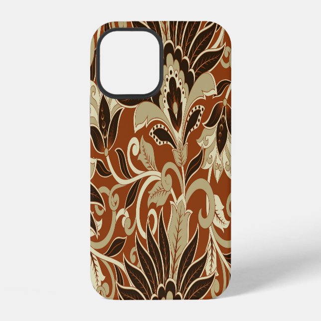 Vintage floral seamless flower pattern. iPhone case (Back)
