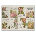 Vintage Floral Seed Packet Decoupage