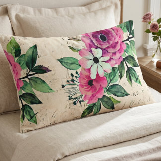 Vintage Floral Shabby Chic Pillowcase