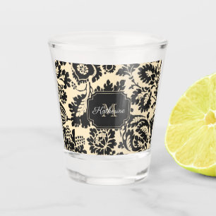 Vintage Floral Shot Glass