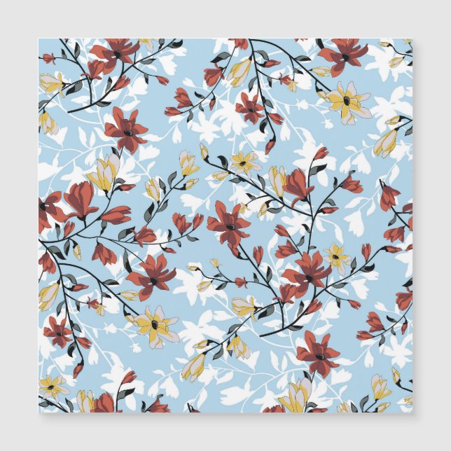 Vintage Floral: Simple Fabric Background. (Front)