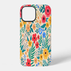 Vintage Floral, Small Colourful Flowers. iPhone 12 Case