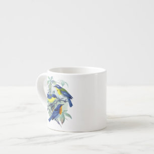 Vintage Floral Songbirds Apparel and Gifts Espresso Cup