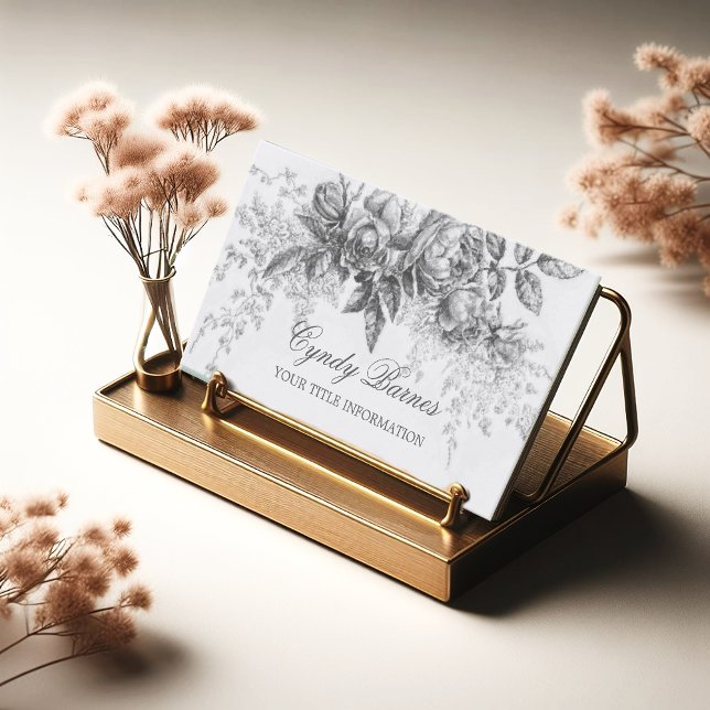 Vintage Floral Spray Business Card (Creator Uploaded)