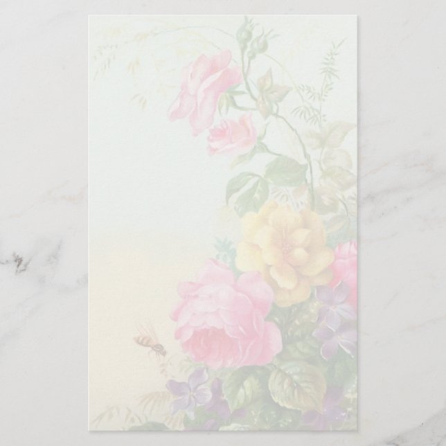 Vintage Floral Stationery (Front)