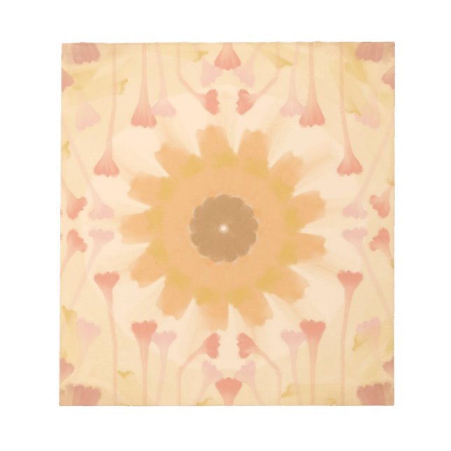 Vintage Floral Symphony Notepad (Front)
