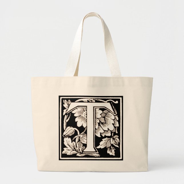 Vintage Floral 'T' Framed - Bag (Front)