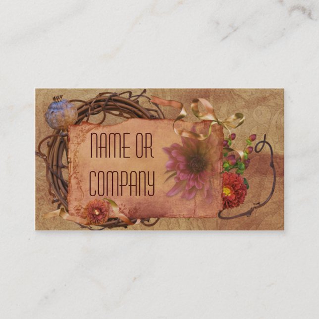 Vintage Floral Tag (Front)