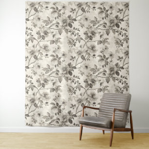 Vintage Floral Tapestry
