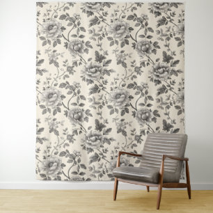 Vintage Floral Tapestry