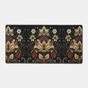 Vintage Floral Tapestry Art Print Desk Mat