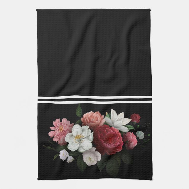 vintage floral tea towel (Vertical)