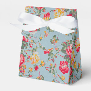Vintage Floral Tent Party Favour Gift Box