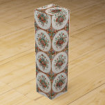 Vintage Floral Terracotta Tiles Pattern   Wine Box<br><div class="desc">Hand painted traditional vintage floral European tiles design. Pattern of perfection. Colour tones include terracotta,  burnt orange,  blue and green. The perfect decorative design,  ideal gift for any occasion.</div>