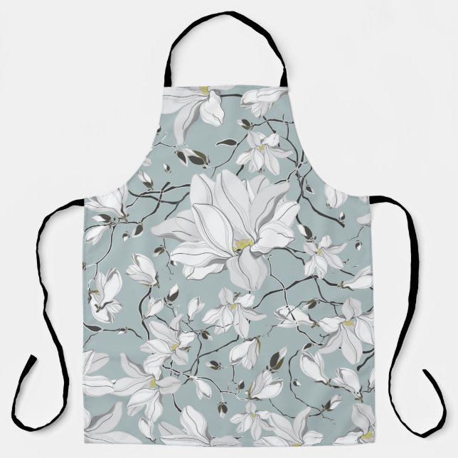 Vintage floral texture pattern. Seamless pattern Apron (Front)