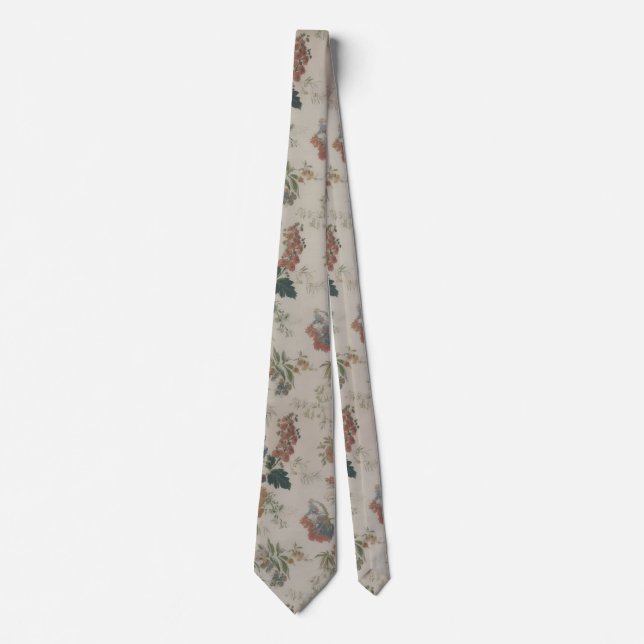 Vintage Floral – Timeless Botanical Elegance Tie (Front)
