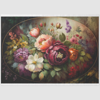 Vintage Floral. Tissue Paper