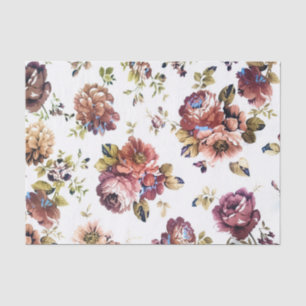 Vintage Floral Tissue Paper