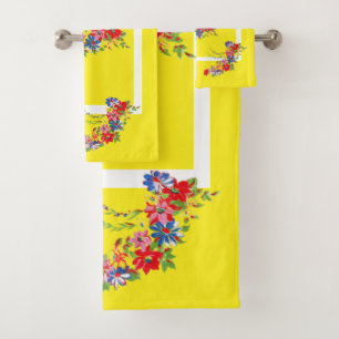 Vintage Floral Towel Set