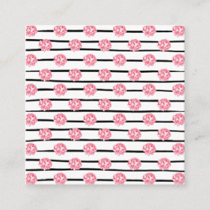 Vintage Floral Towels Square Business Card
