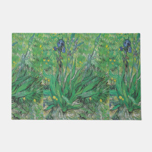 Vintage Floral Van Gogh Iris Doormat