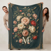 Vintage Floral Victorian Rose Bouquet Baby Nursery