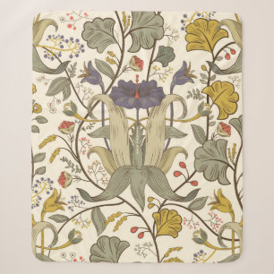 Vintage Floral vintage seamless pattern. Retro pla Sherpa Blanket