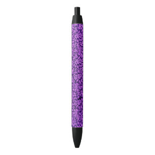 Vintage Floral Violet Amethyst Purple Black Ink Pen