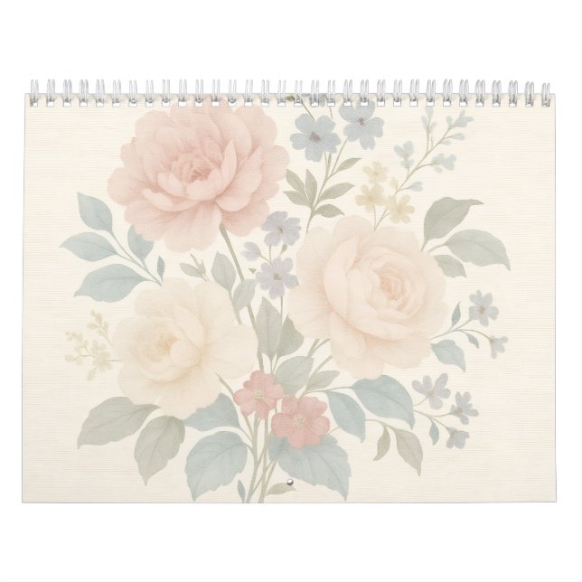 Vintage Floral Wall Calendar 2026 (Cover)