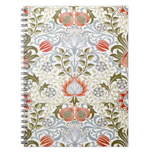 Vintage Floral Wallpaper by William Morris (1879) Notebook